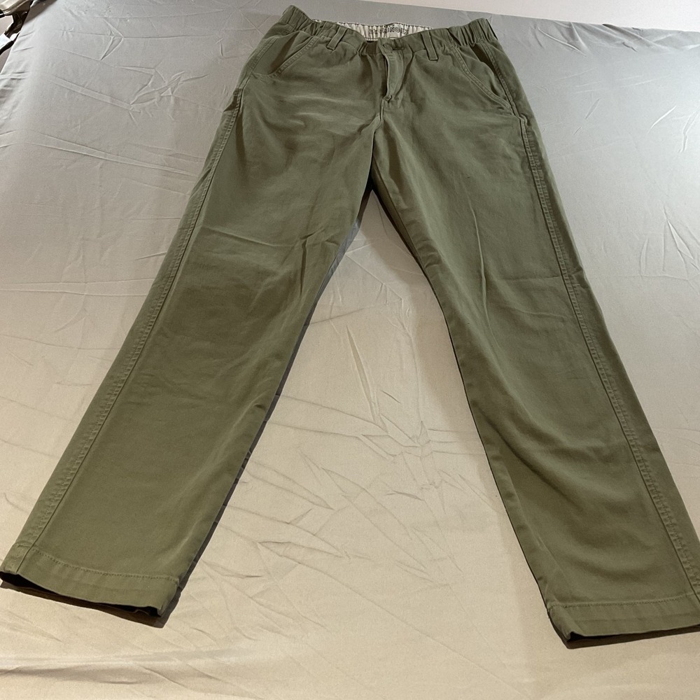 Levi's XX Chino RZ Relaxed Taper Pants XS Green Elastic Waist Casual Cotton